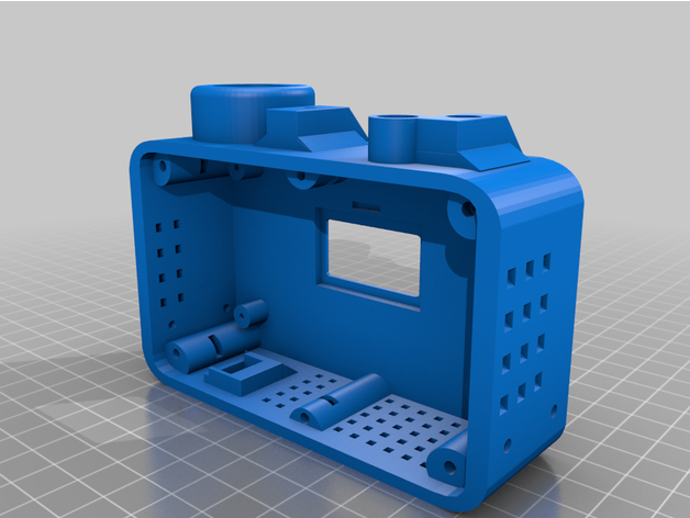 caso funda Weatherduino aqm ii soporte Dostmann Stevenson pantalla aire calidad monitor tfa estación meteorológica 3D print model - Mito3D