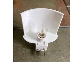 nightlight clip lithophane light stand night 3d print model - Mito3D