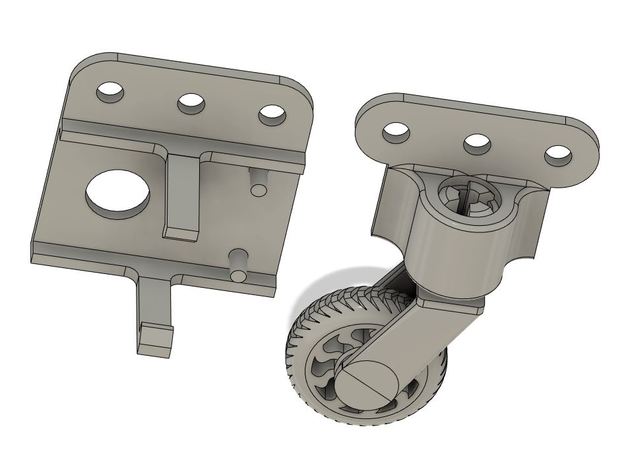 DIY meccano adaptateur moteur monter roue 3D print model - Mito3D