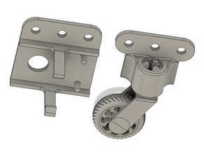 diy meccano adapter motor mount wheel 3d print model - Mito3D