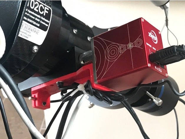eaf bracket explore scientific 102 telescope astronomy astrophotography focus focuser tool mounting 3D print model - Mito3D