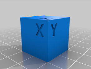 test cube 20x20x20 calibration creality ender 3 openscad printer print 3d print model - Mito3D