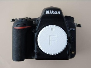 nikon mount lockable body cap f-mount 3d print model - Mito3D