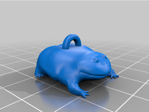 wednesday frog earring 3d print model - Mito3D