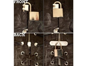 parametrico corsetto serratura bdsm bondage chiudibile chiave 3d print model - Mito3D
