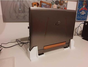 asus Rog Laptop Vertikale Stand 3d print model - Mito3D