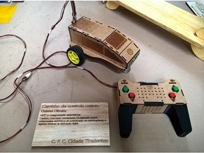 remote control cart lasercut + 3d 3d print model - Mito3D