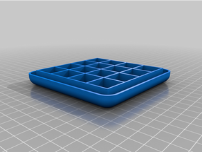 boggle grille base correspond Mixeur jeu plateau 3d print model - Mito3D