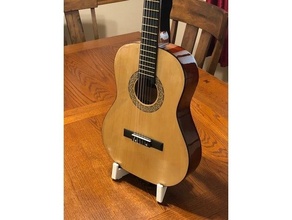 3 4 guitar stand acoustic travel 3d print model - Mito3D