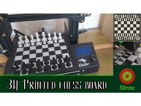 dual color chess game single extrusion printer ender 3 3d print model - Mito3D