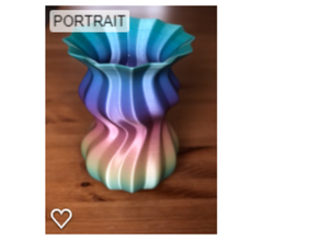 torcido vaso 3d print model - Mito3D