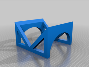 angled floor monitor speaker stand 3d print model - Mito3D