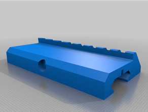 extended canted rail picitinny 3d print model - Mito3D