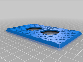outlet cover hexagon pattern requires pva 3d print model - Mito3D