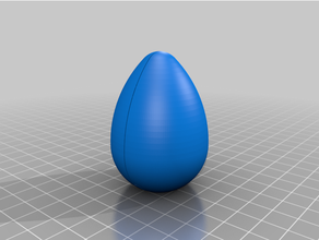 hollow surprise egg kinder 3d print model - Mito3D