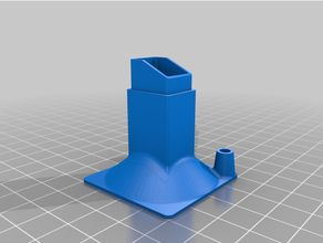axial fan adapter -- carriage mount blower centrifugal 3d print model - Mito3D