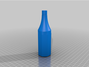 ketchup bottle container sample sculpture 3d print model - Mito3D