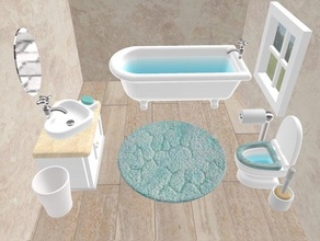 maison poupées salle bains ensemble accessoire baignoire accessoires cabinet évier brosse calicot créature poupée meubles canard robinet forêt familles gamins 3d print model - Mito3D