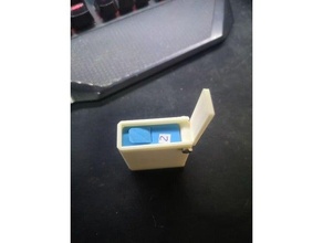 caja batedor gopro 9 bateria caso bainha 3d print model - Mito3D