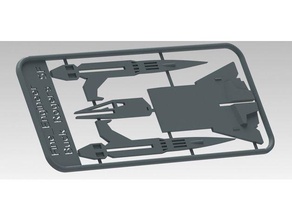 buck rogers starfighter kit card easy print 3d print model - Mito3D