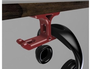 Schreibtisch Kopfhörer Halter Unterstützung 3d print model - Mito3D
