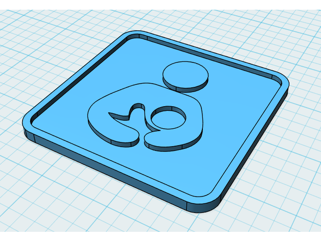 lactation signe placa 3D print model - Mito3D