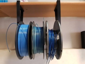 filament spool shelf hanger 3d print model - Mito3D