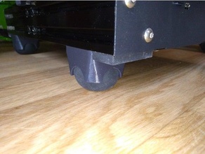 sound dampening squash feet ender 3 4040 based printers extrusion quieter 3d print model - Mito3D