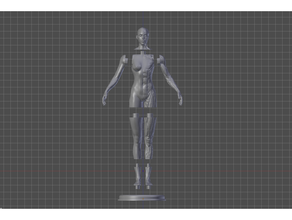 kadın anatomi referans yeniden düzenleme açıklama aksiyon şekil öğretim çıplak heykel 3d print model - Mito3D