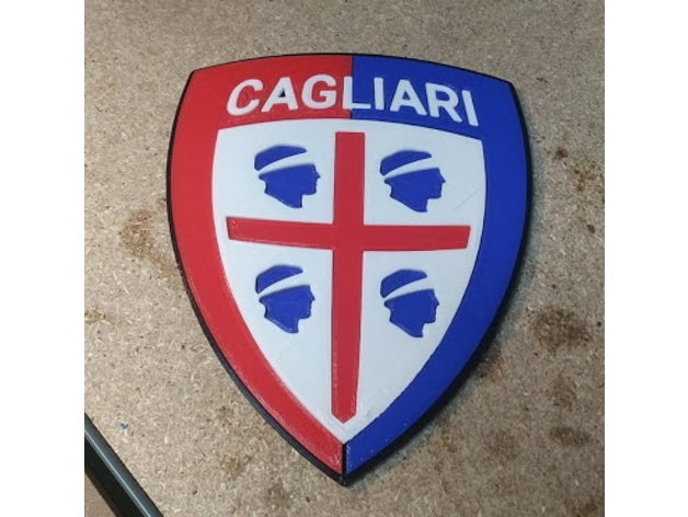 Logo Cagliari calcio 3D print model - Mito3D