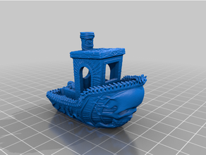 suportless ghostship benchy benchmark ghost 3d print model - Mito3D