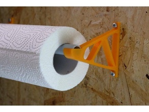 paper towel holder 15mm pvc tube 3d print model - Mito3D