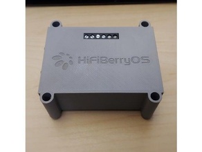 frambuesa pi hifiberry amplificador + caso funda amperio 3a 3d print model - Mito3D