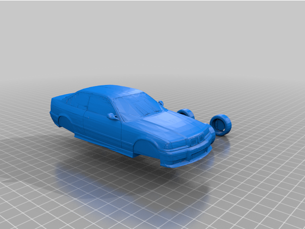 BMW e36 cupé 3D print model - Mito3D