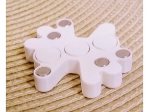 amoeba fidget spinner 3d print model - Mito3D