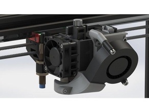 e3d hemera cooler 50x50x15 radial blower - v10 3d print model - Mito3D