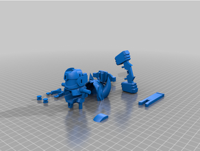 b-daman behemoth golem 3d print model - Mito3D