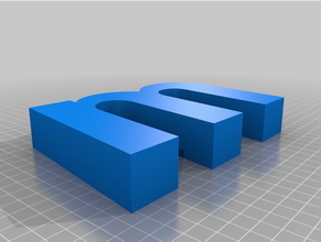 höchste Box Logo Briefe 3d print model - Mito3D