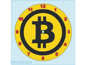 bitcoin relógio 3d print model - Mito3D