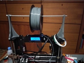 spool holder prusa i3 filament rework 3d print model - Mito3D