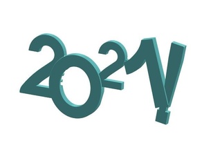 2021 happy year fun glasses auggie googles 3d print model - Mito3D