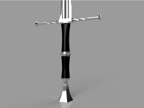 bruxo aço espada 3d print model - Mito3D