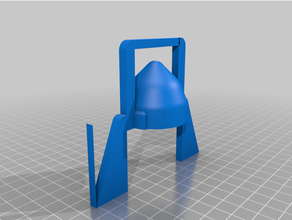 palillo dientes soporte cohete remezclar Despenser palillos 3d print model - Mito3D