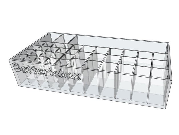 Batteriebox batteriehalter Batterie Halter Unterstützung 3D print model - Mito3D