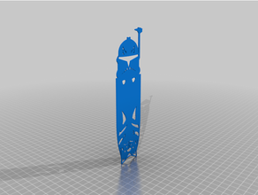 star wars bookmark - clone ahsoka & rex tano captain 3d print model - Mito3D
