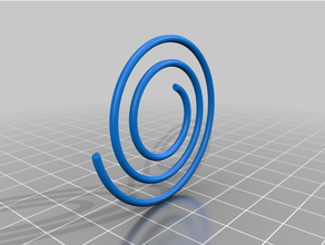 Spiral Papier Clip ofiice Büro Büroklammer 3d print model - Mito3D