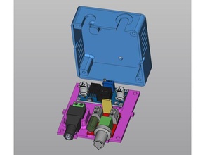 dc converter regulator case Sunlu Filadryer s1 ventilador caixa caso bainha conversor criada freecad regulador rpm 3d print model - Mito3D