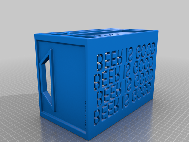 beer crate alcohol beerholder holder 3D print model - Mito3D