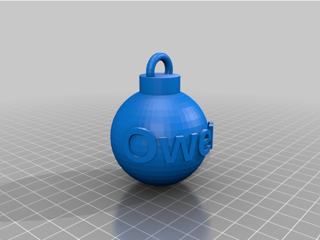 customizable ornament 3D print model - Mito3D