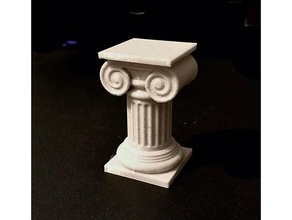 animal cruce pedestal columna iónico 3d print model - Mito3D